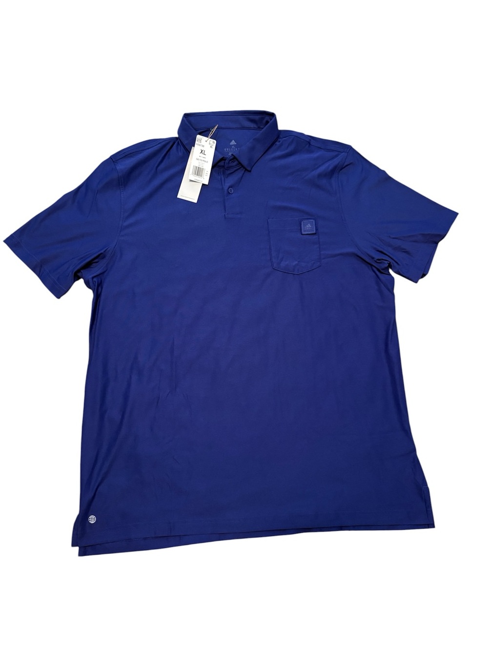Adidas Men’s Purple Go-To Polo Shirt with Chest Pocket